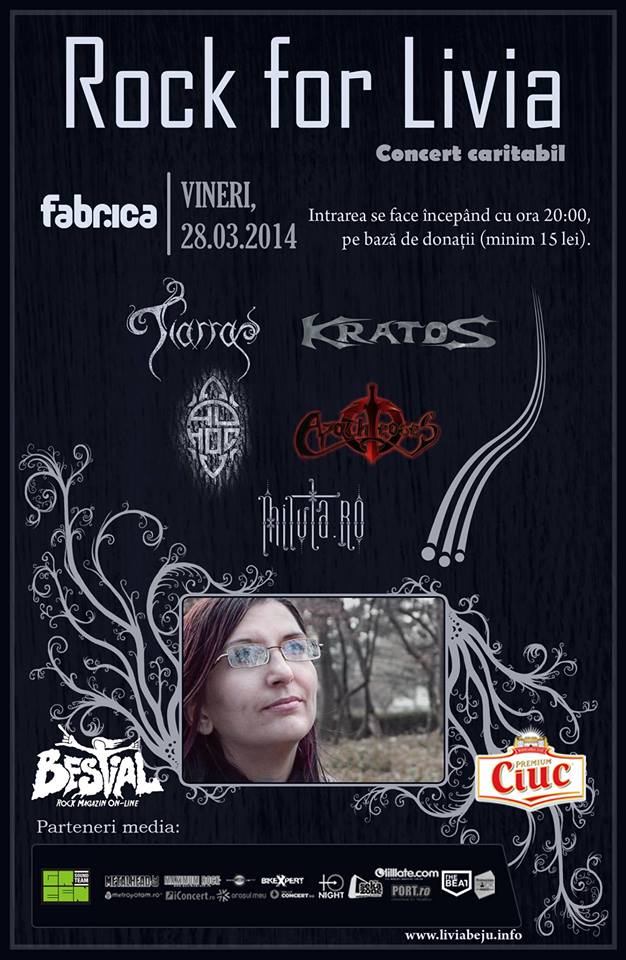 Rock for Livia cu Tiarra, Kratos, Ad Hoc si Apotheoses in Bucuresti